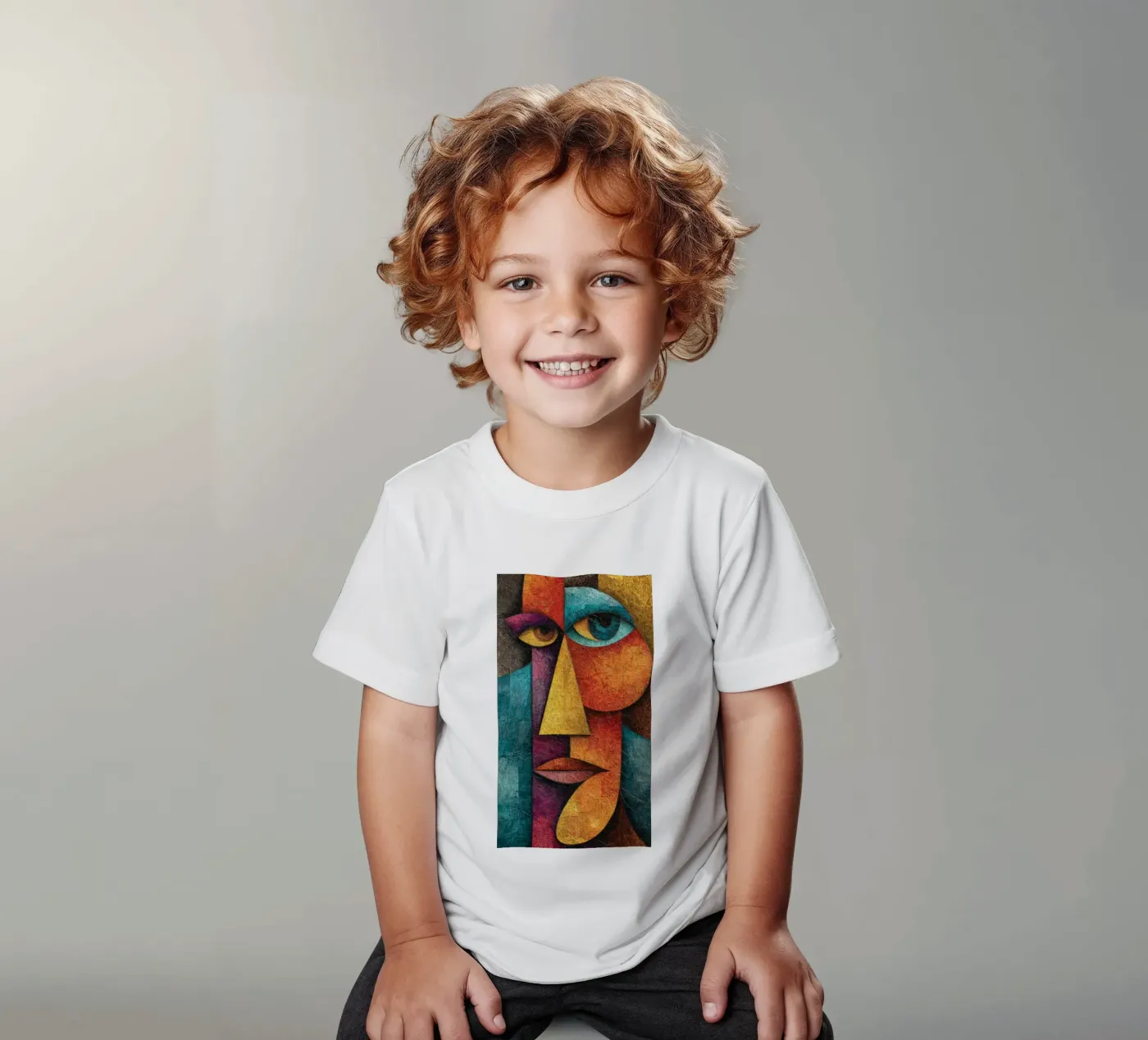 Face t-shirt bambini da Art Unleashed