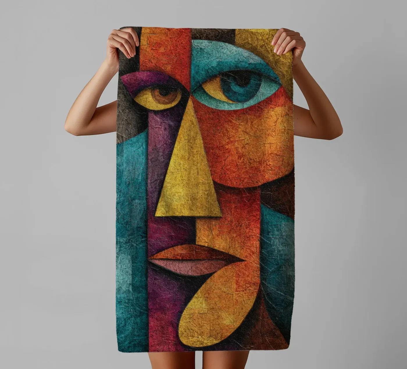 Face badhanddoek van Art Unleashed