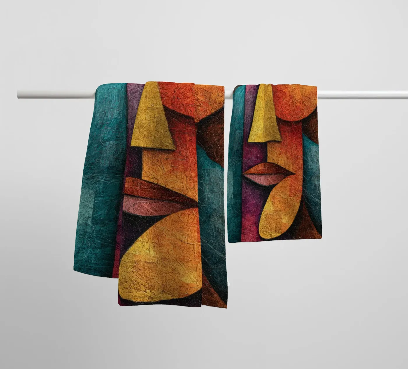 Face badhanddoek van Art Unleashed