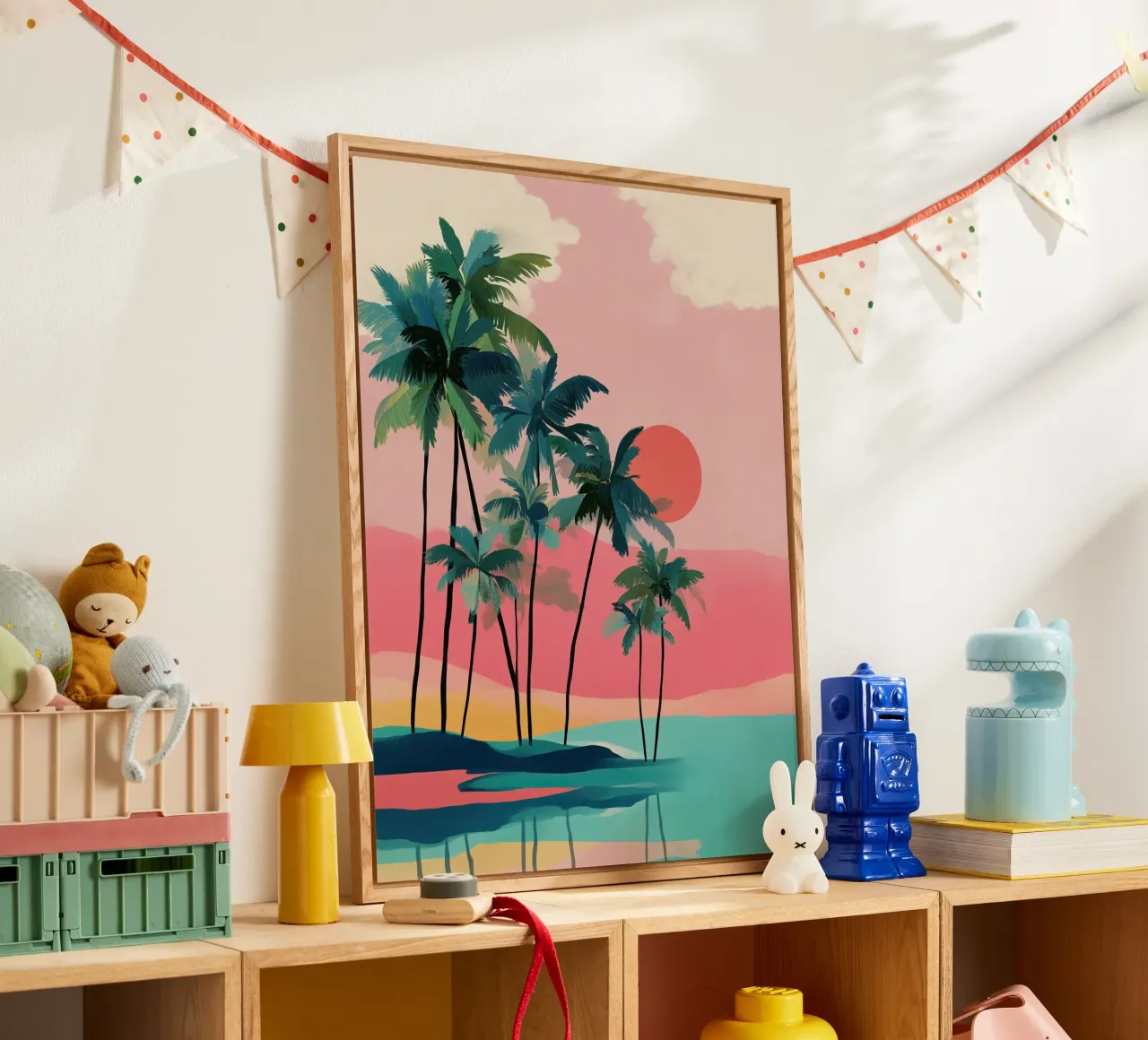 Sunset Palms II plexiglass da Amelie Rose