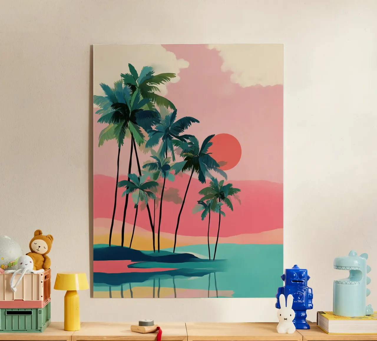 Sunset Palms II plexiglass da Amelie Rose