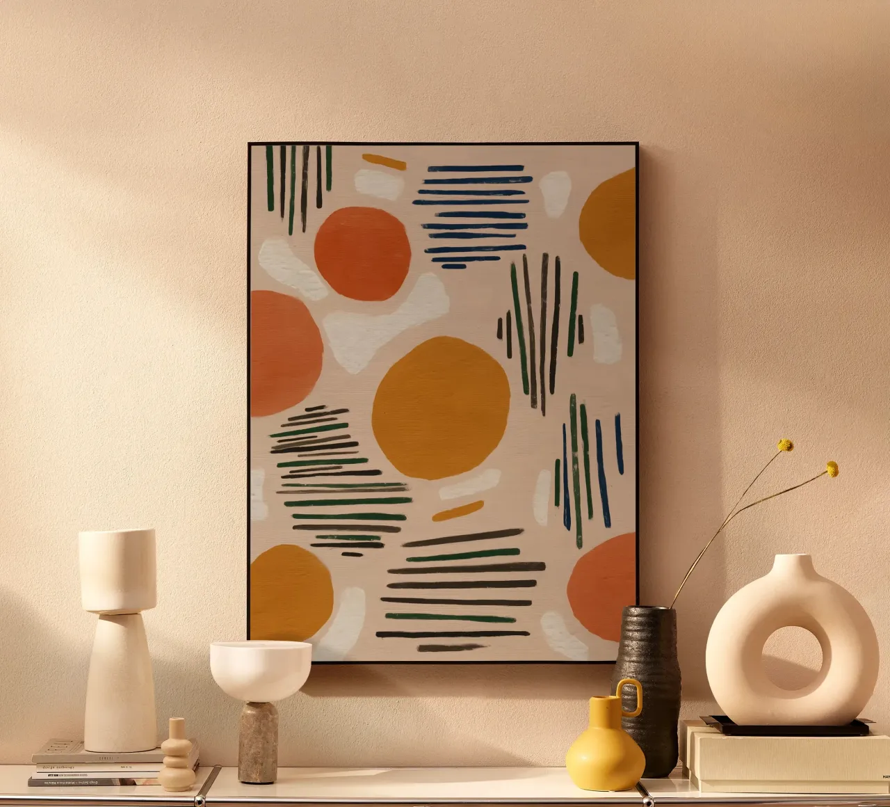 Tangerine Lines plexiglass da Sienna Atelier