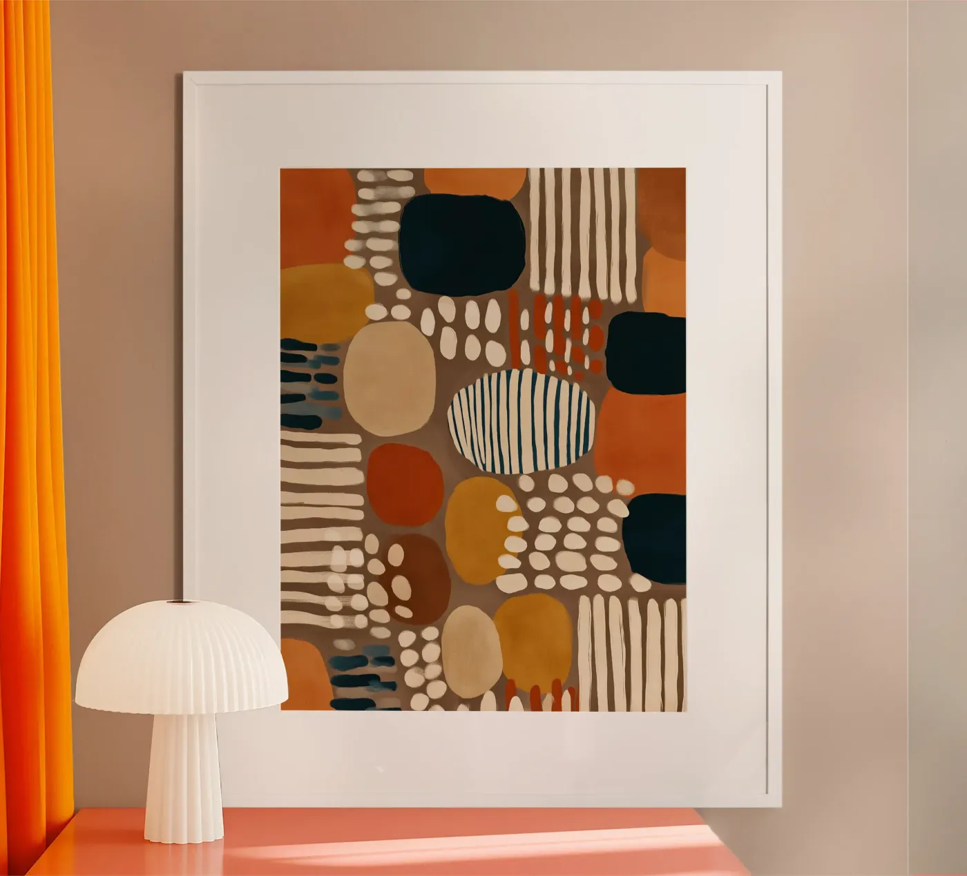 Quiet Desert Pattern poster van Sienna Atelier