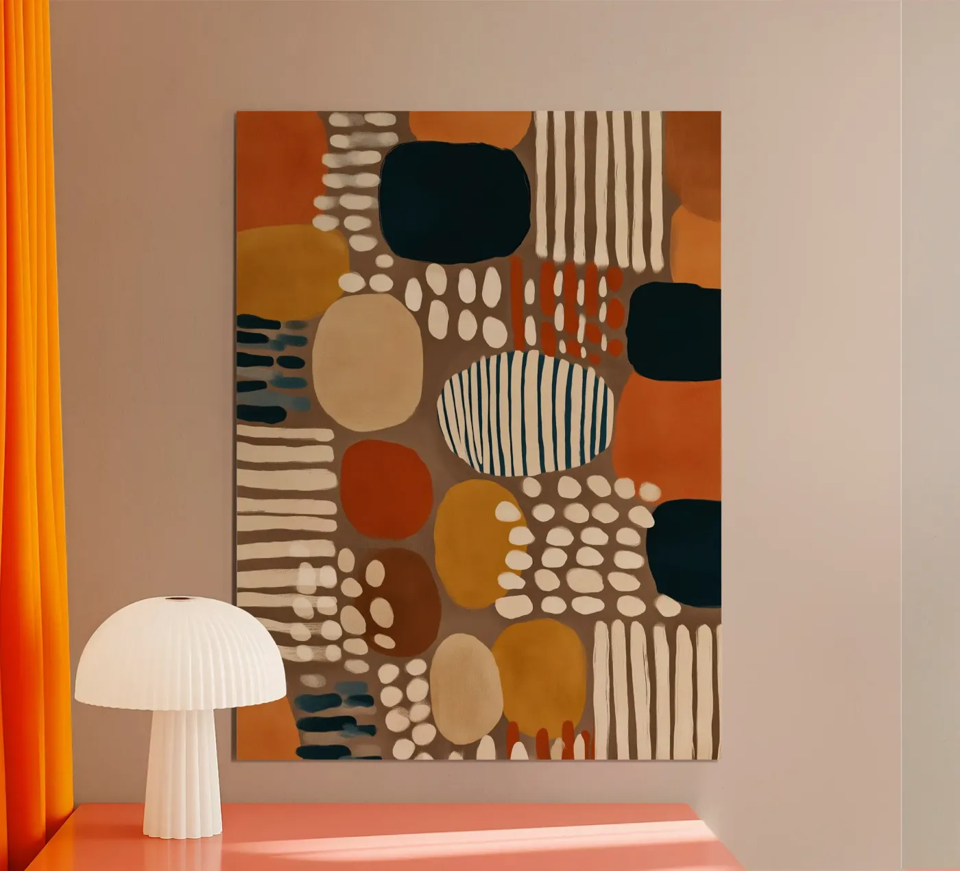 Quiet Desert Pattern poster van Sienna Atelier