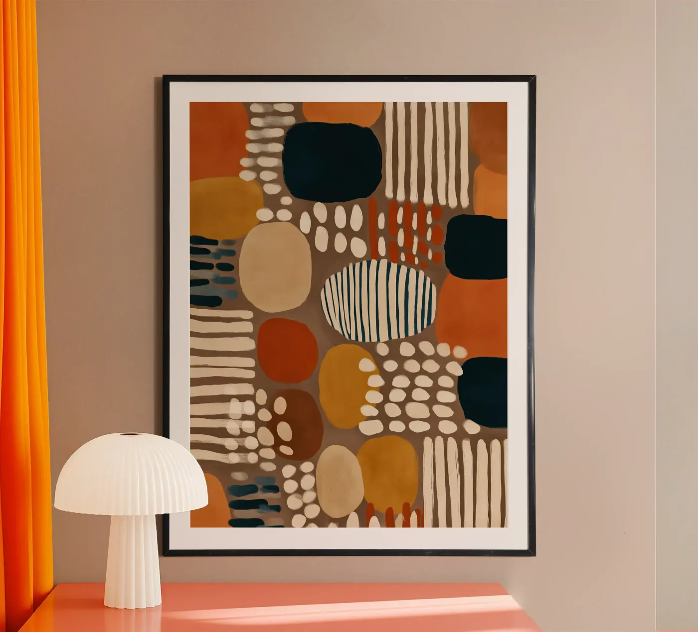 Quiet Desert Pattern poster van Sienna Atelier