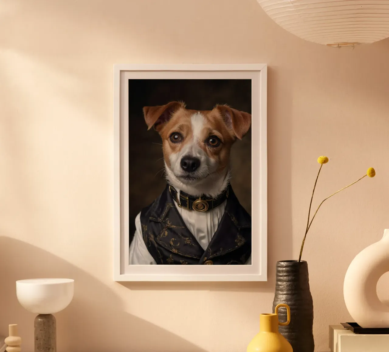 Sir Ruffington - Il nobile cane poster con telaio in alluminio da Beasts of Nobility