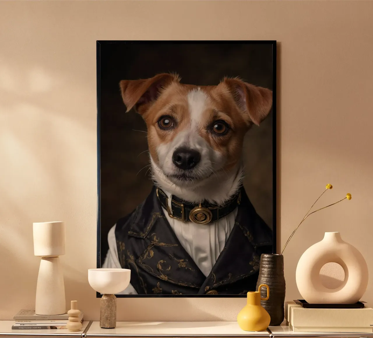 Sir Ruffington - Il nobile cane poster con telaio in alluminio da Beasts of Nobility