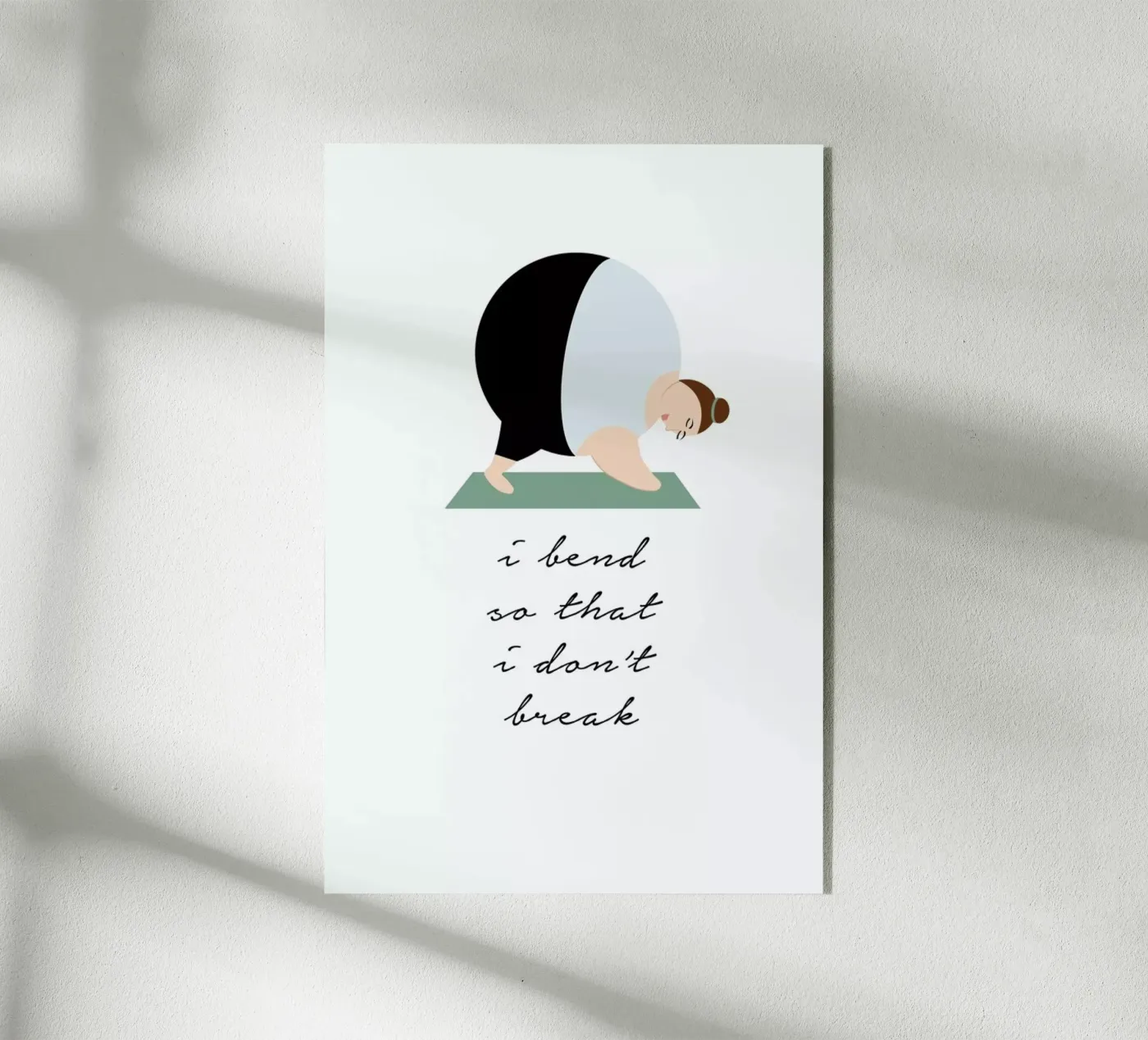 Yoga 3 Acryl-Glas von Maria Kritzas