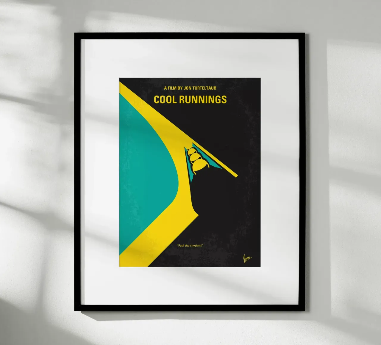 No538 My COOL RUNNINGS minimal movie poster poster con telaio in legno da Chungkong