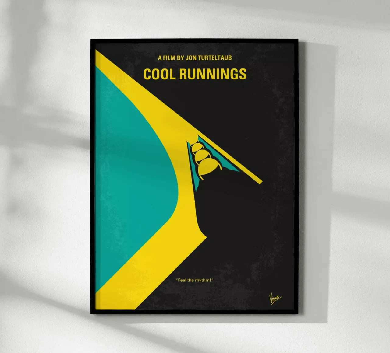 No538 My COOL RUNNINGS minimal movie poster poster con telaio in legno da Chungkong