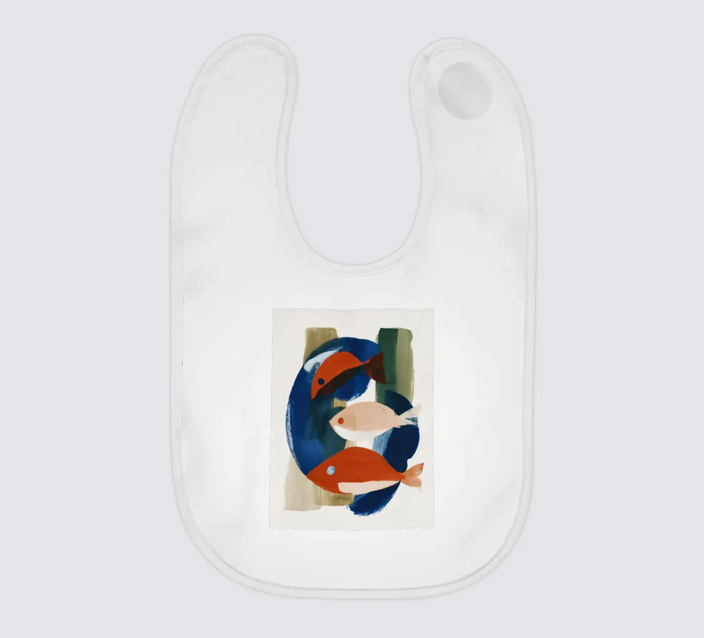 Abstract Fish Babylätzchen von ThingDesign