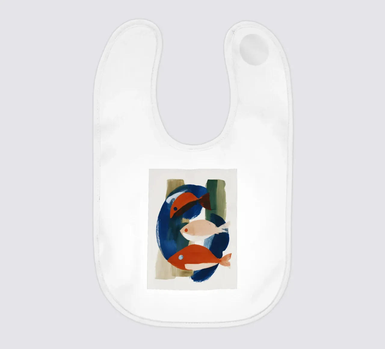 Abstract Fish bavaglino da ThingDesign