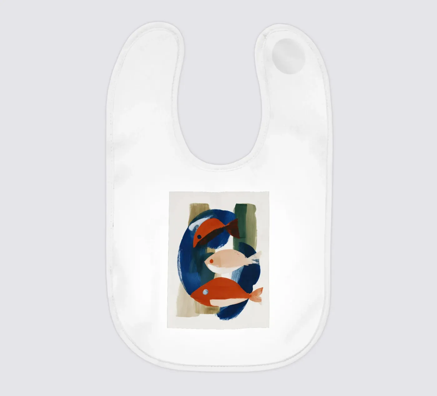 Abstract Fish Babylätzchen von ThingDesign