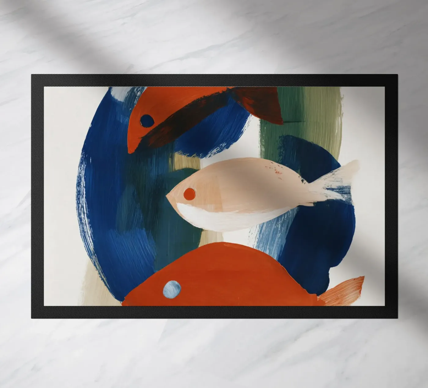 Abstracte vis deurmat van ThingDesign