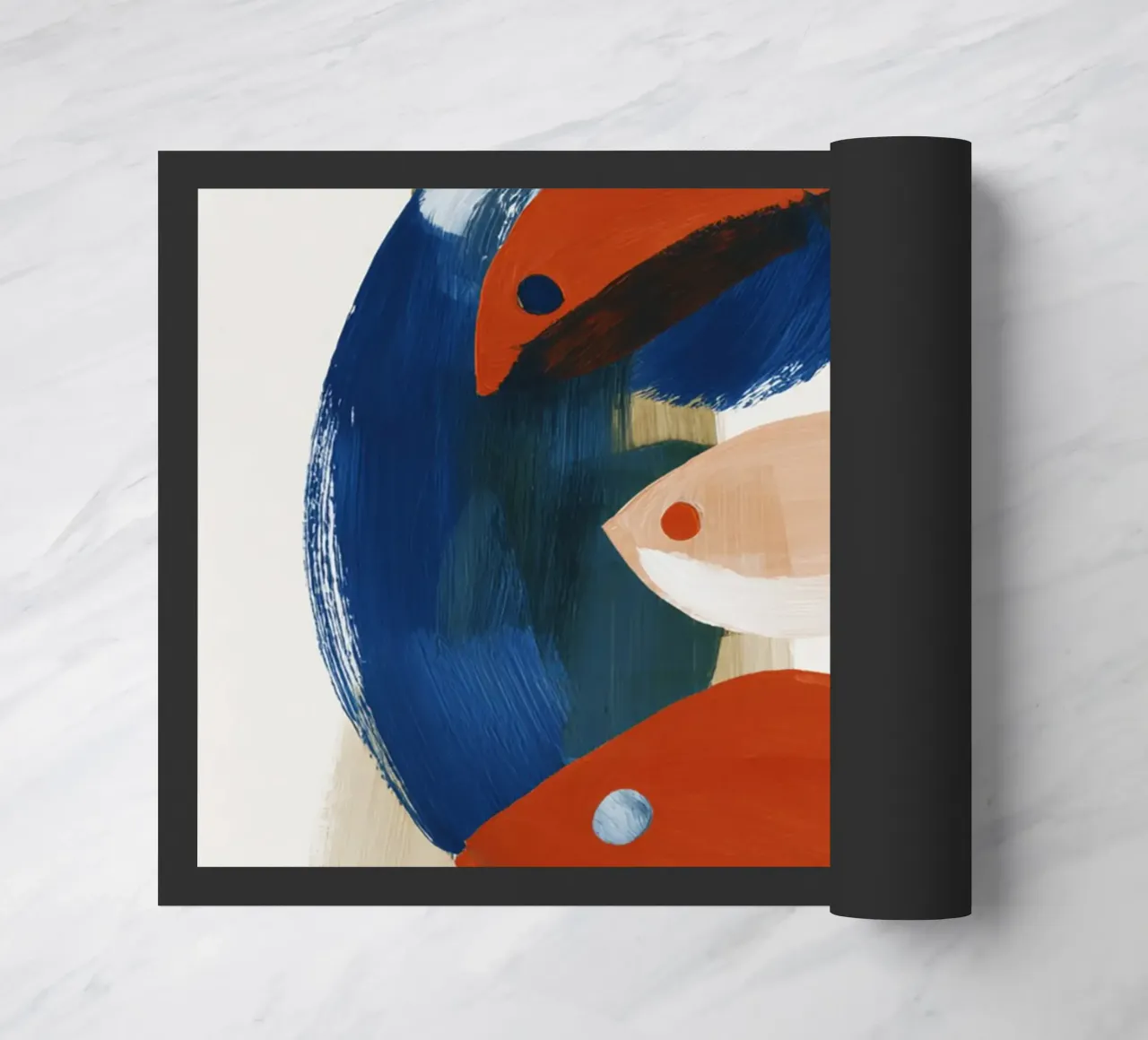 Abstracte vis deurmat van ThingDesign