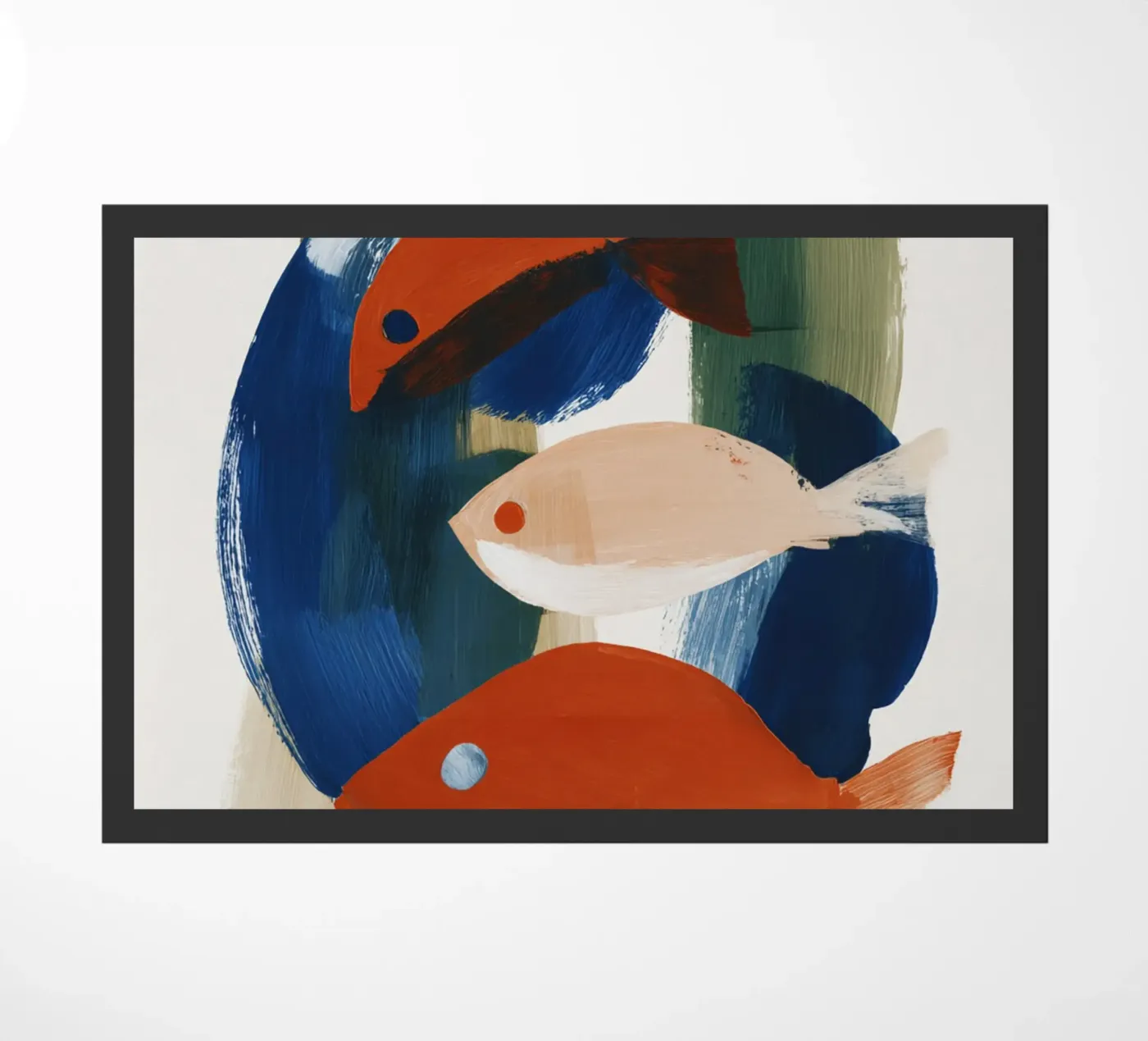 Abstracte vis deurmat van ThingDesign