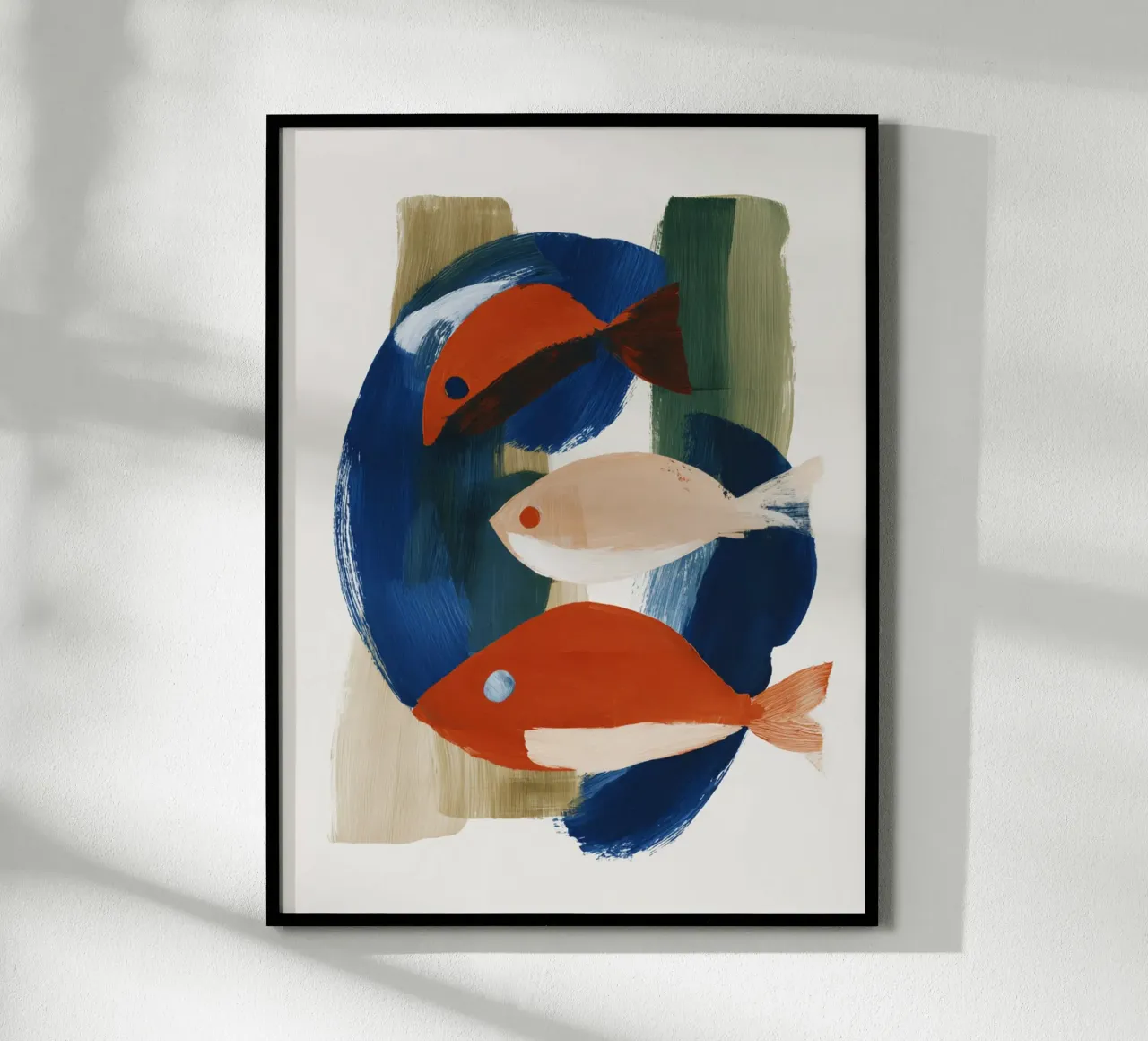 Abstracte vis poster van ThingDesign
