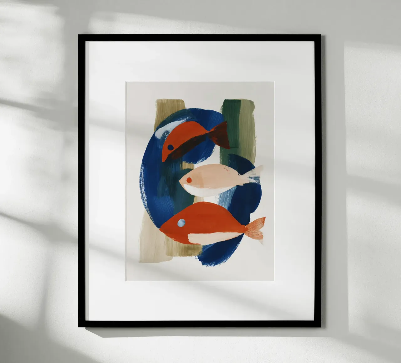 Abstracte vis poster van ThingDesign