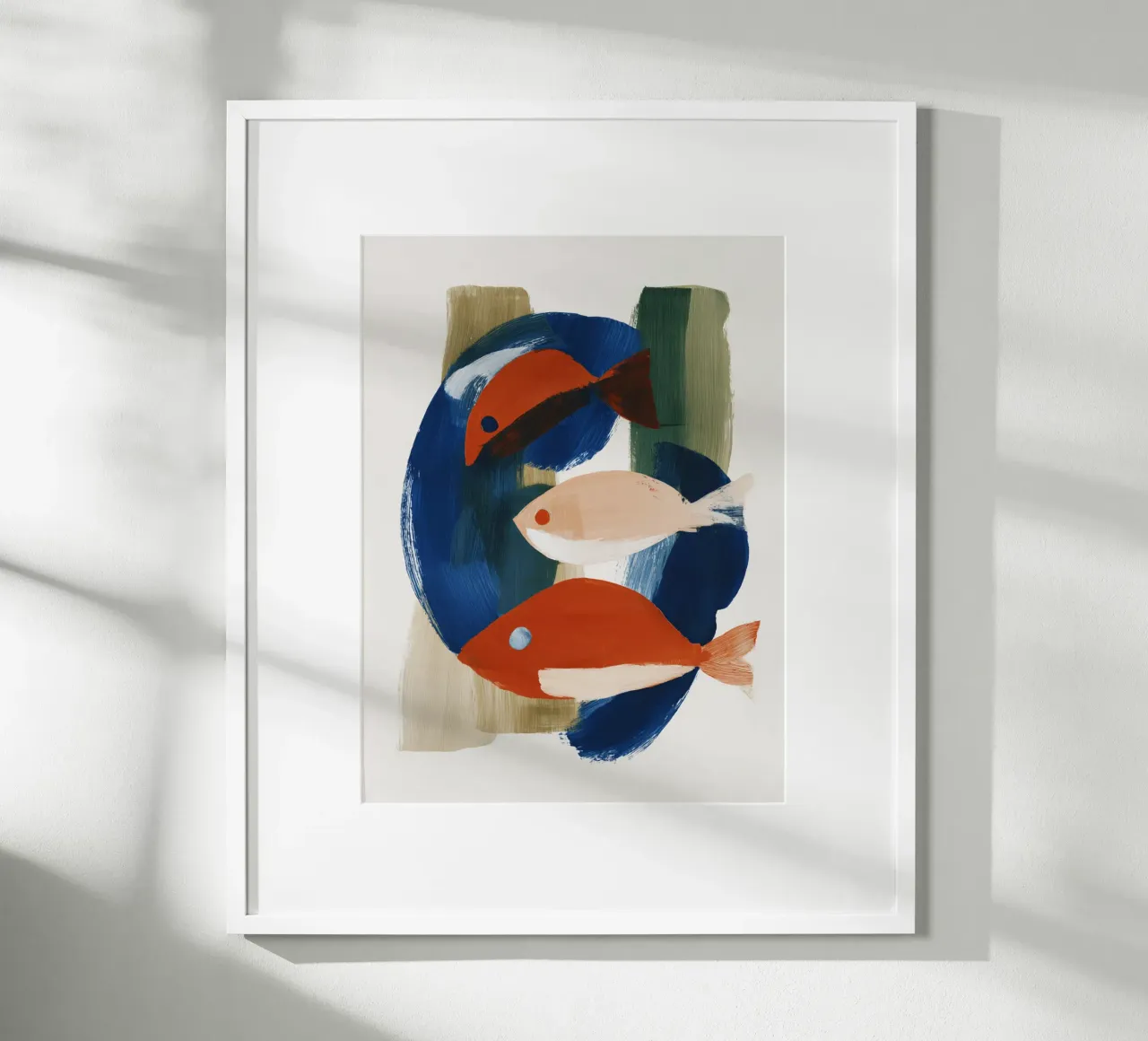 Abstracte vis poster van ThingDesign