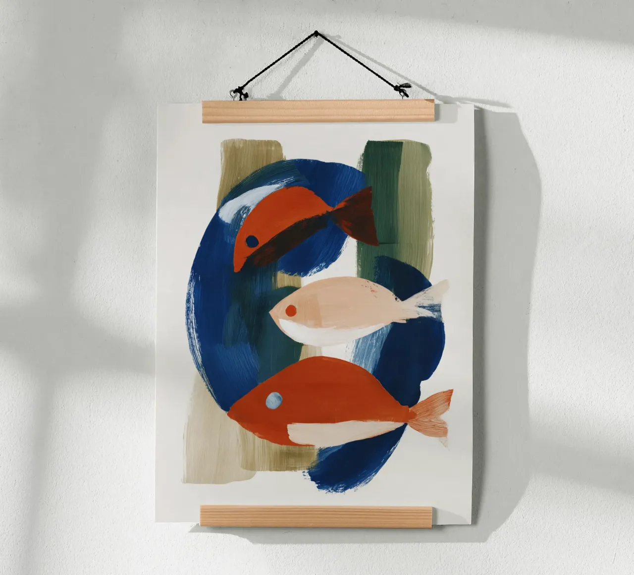 Abstracte vis poster van ThingDesign