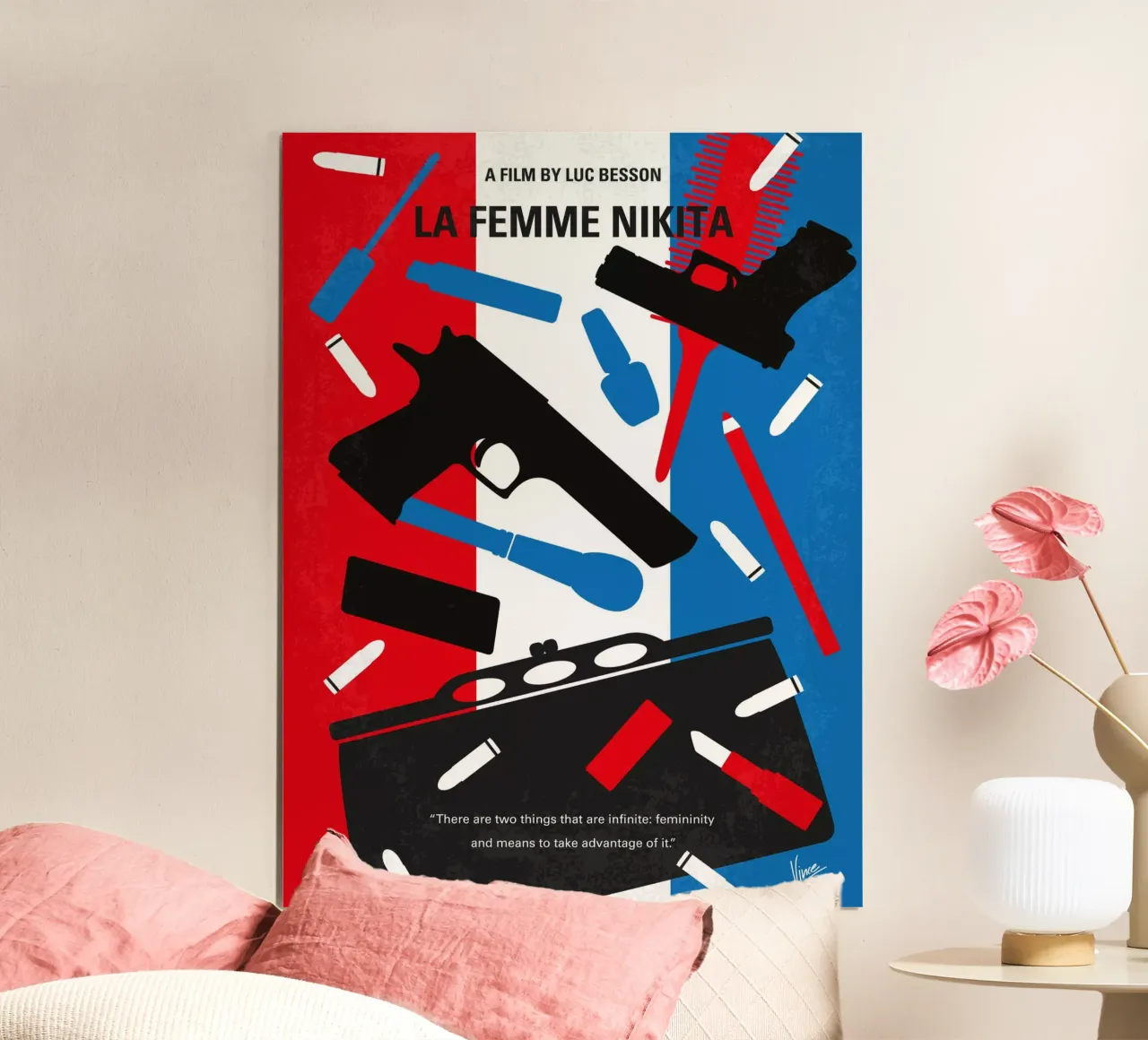 No545 My La Femme Nikita minimal movie poster poster con telaio in legno da Chungkong