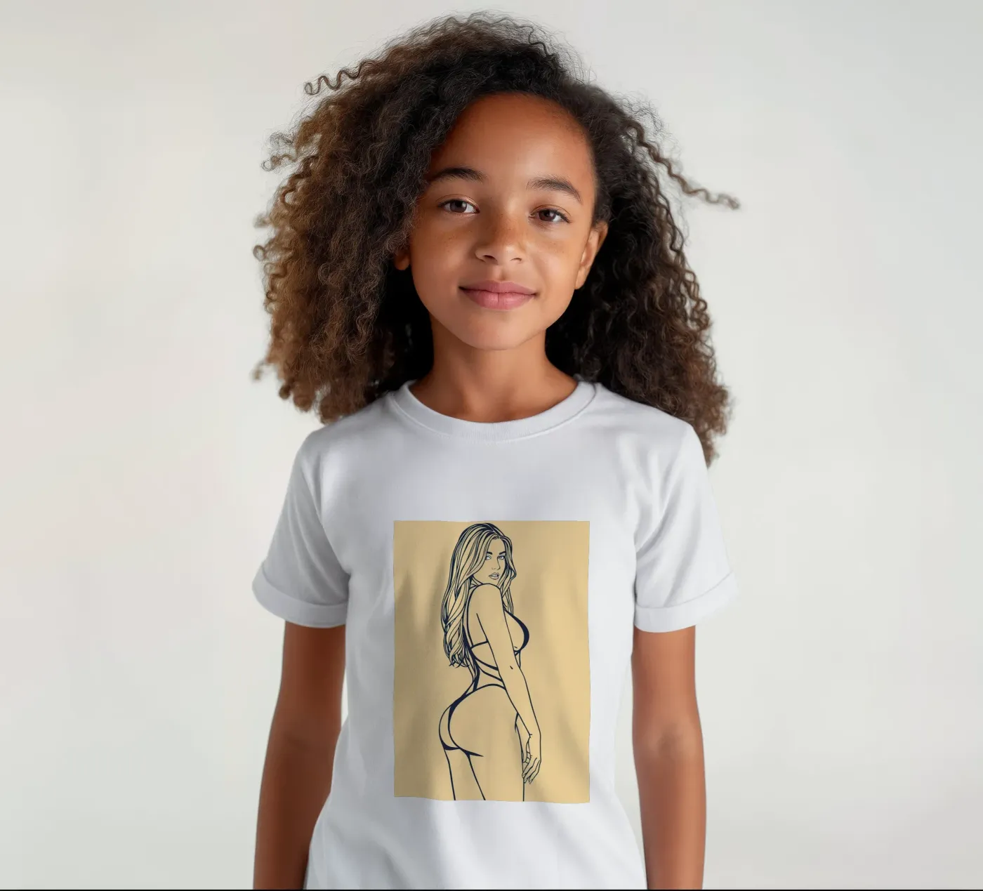 bikini t-shirt bambini da NAS800
