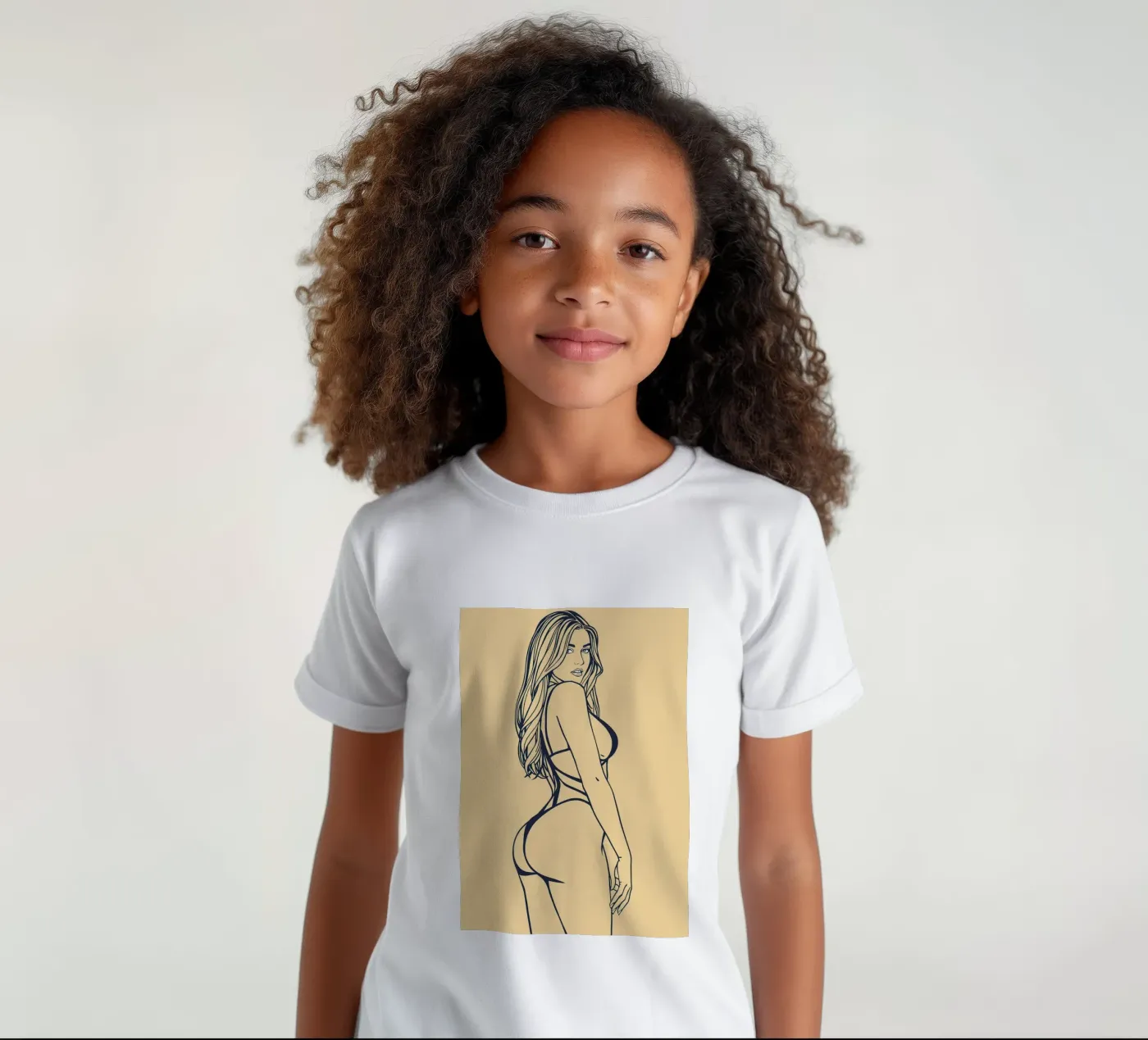 bikini t-shirt bambini da NAS800