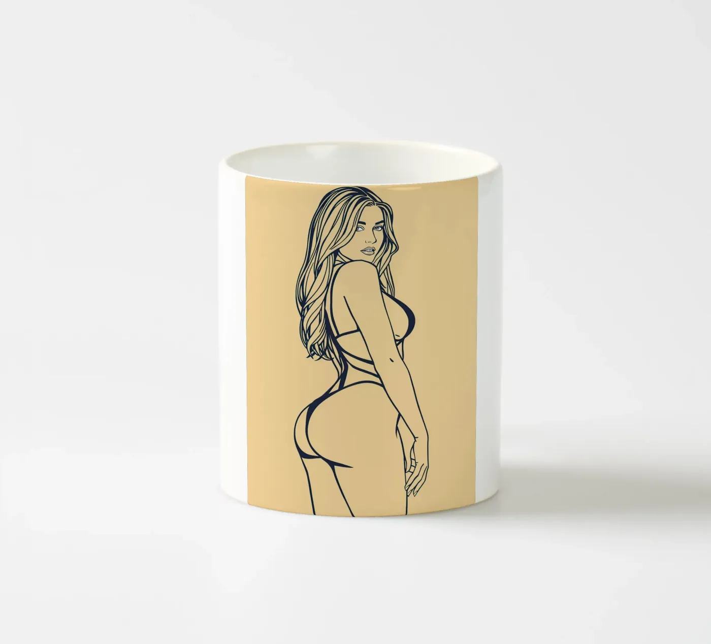 bikini ceramic mug by NAS800