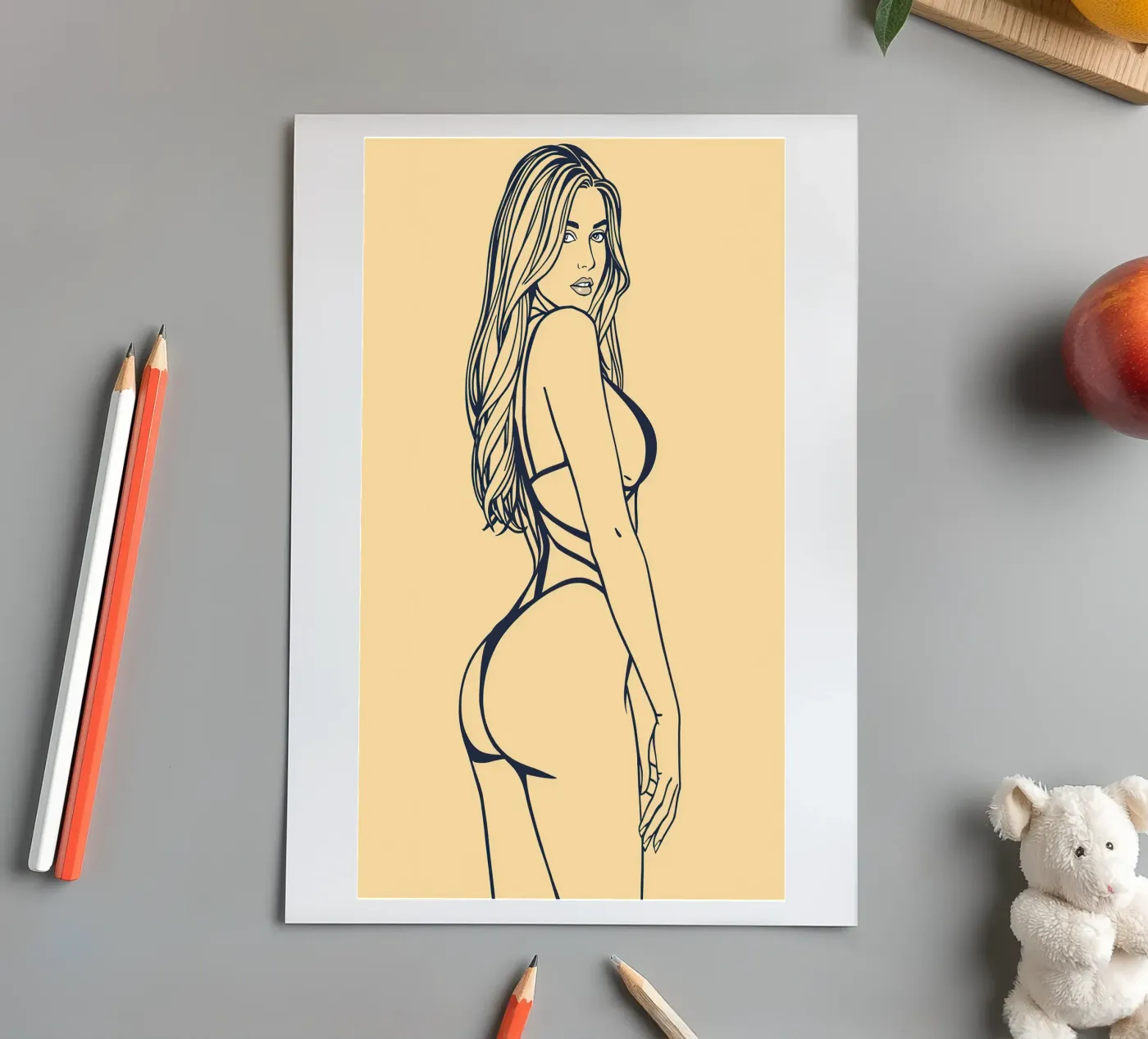 bikini sticker sheet by NAS800