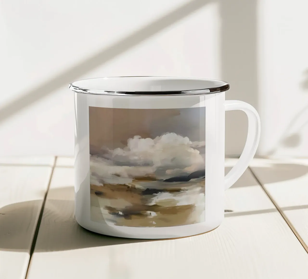 Cloud Study emaille mok van M.A.Z.U.N.