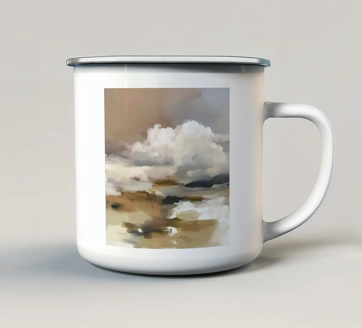 Studio sul cloud tazza in smalto da M.A.Z.U.N.