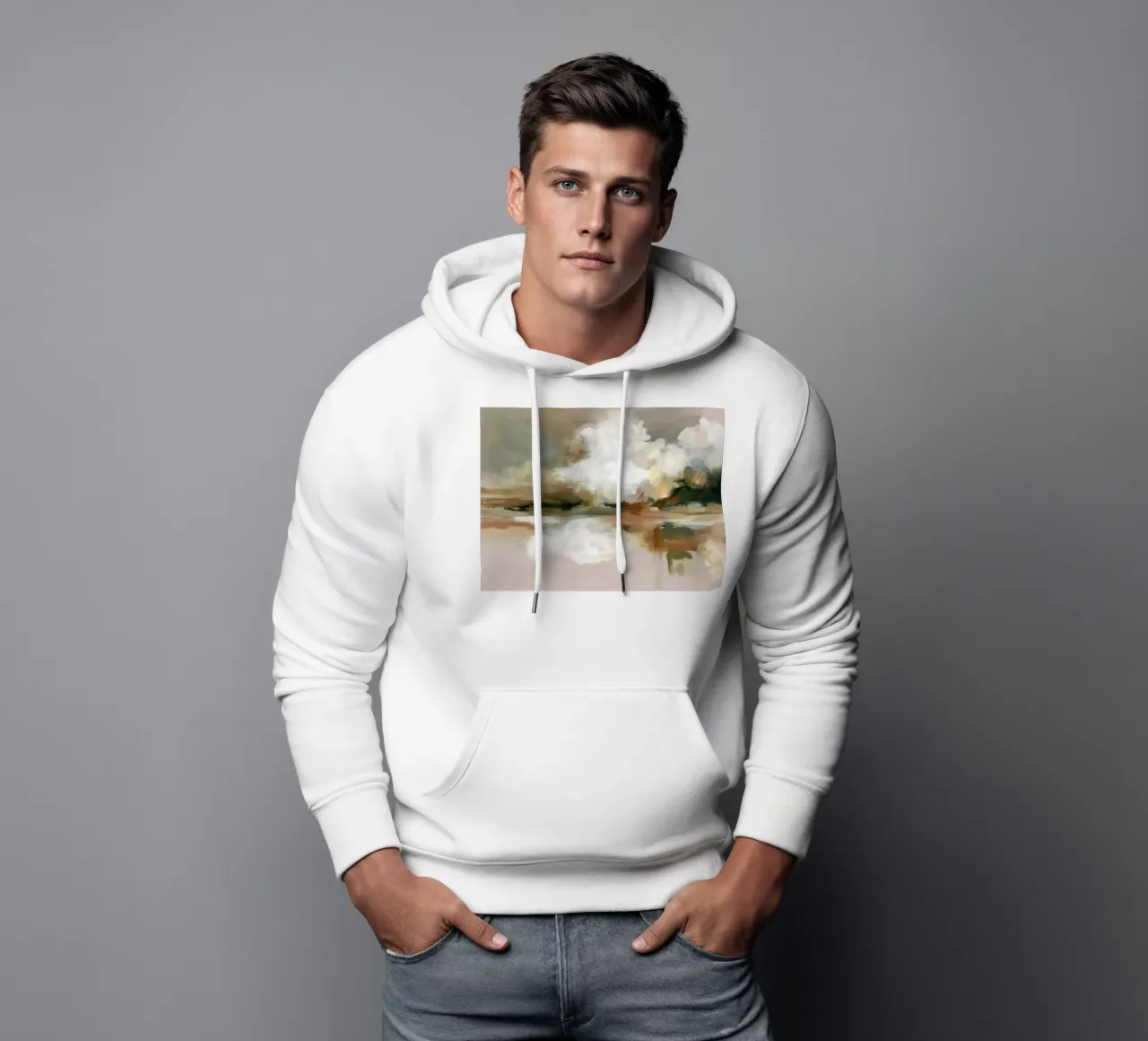 Cloud Reflection hoodie by M.A.Z.U.N.