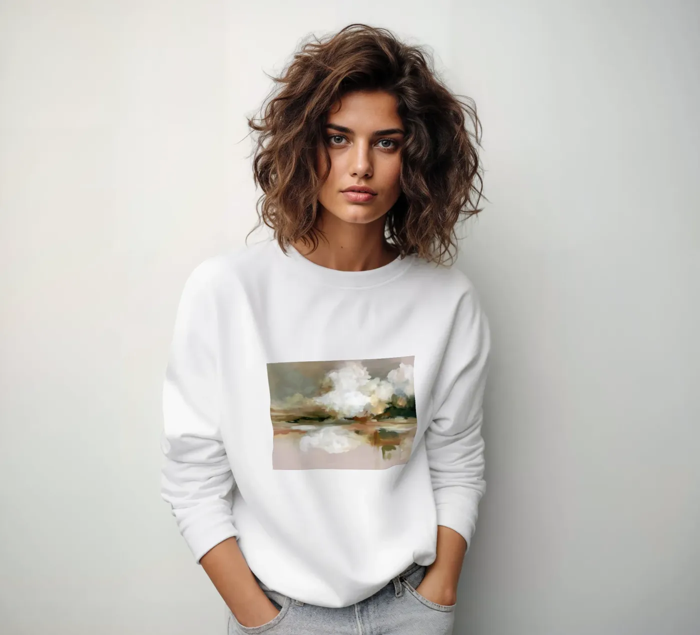 Riflesso delle nuvole felpa da M.A.Z.U.N.