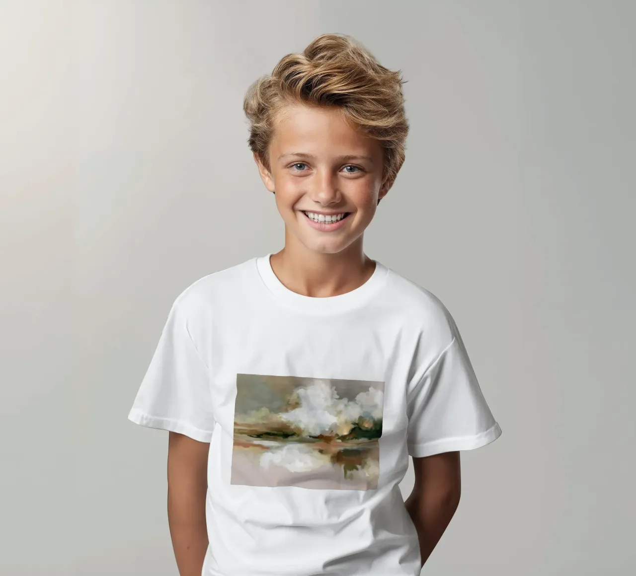 Wolkenreflexion Kinder T-Shirt von M.A.Z.U.N.