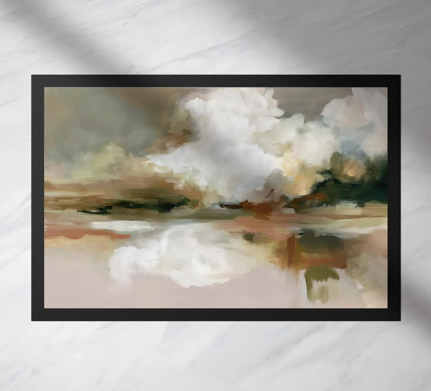 Wolkenreflexion Fußmatte von M.A.Z.U.N.