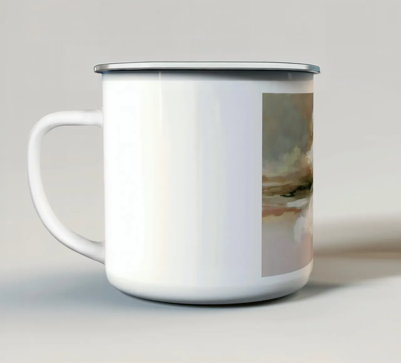 Cloud Reflection enamel mug by M.A.Z.U.N.