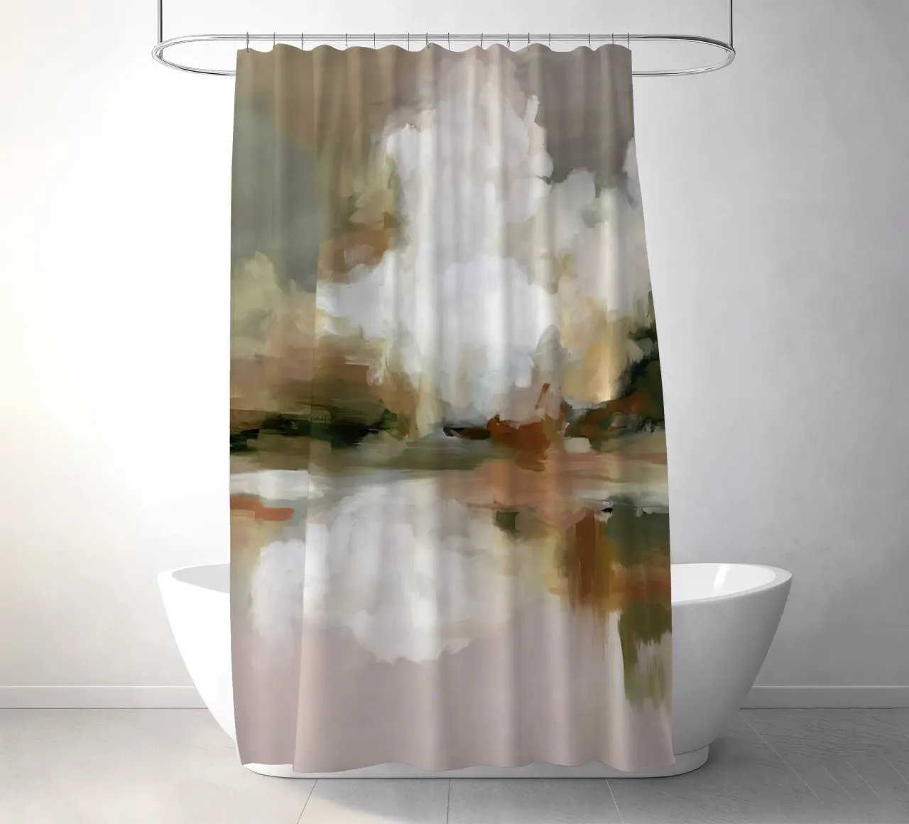 Cloud Reflection Duschvorhang von M.A.Z.U.N.