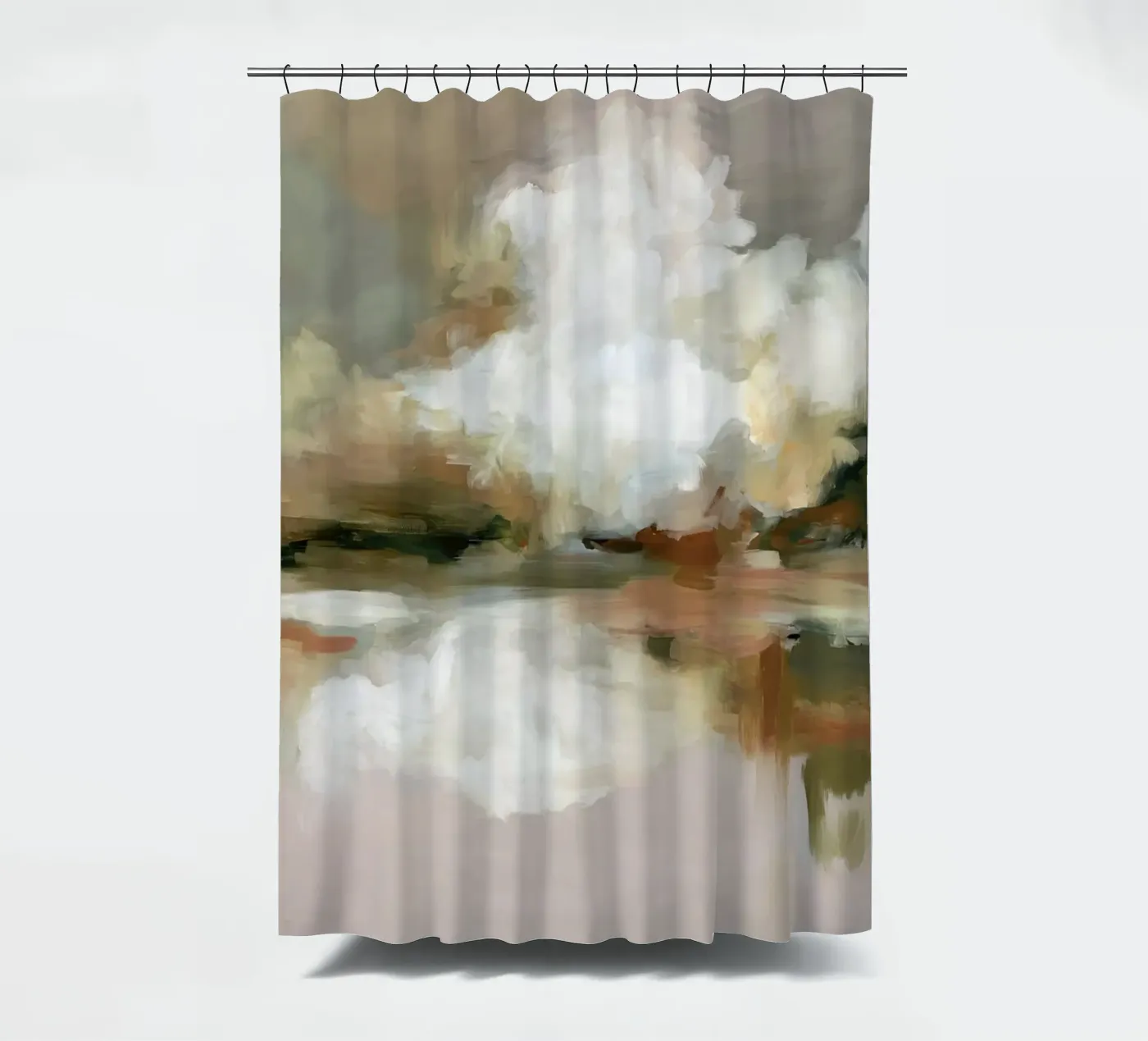 Cloud Reflection shower curtain by M.A.Z.U.N.