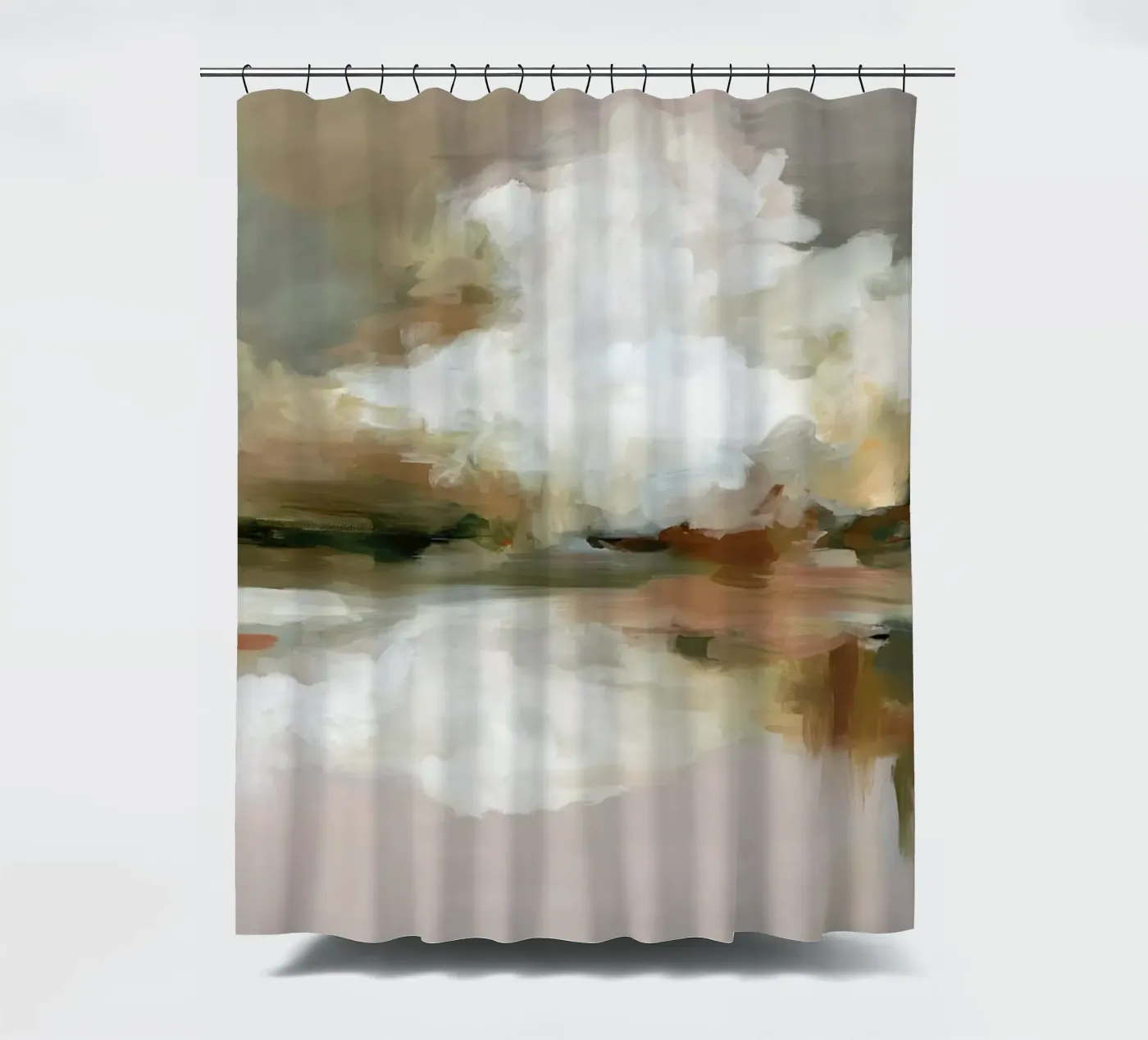 Cloud Reflection shower curtain by M.A.Z.U.N.