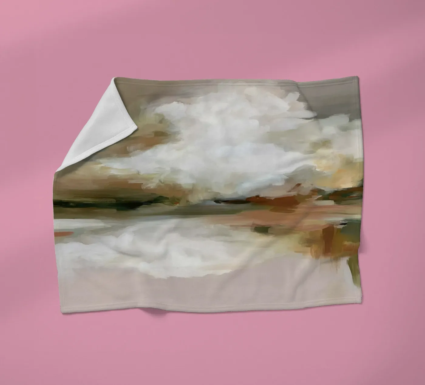 Cloud Reflection fleece blanket by M.A.Z.U.N.