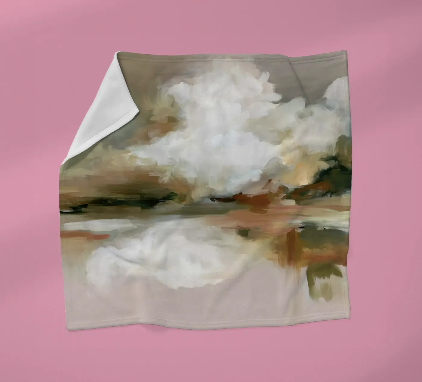 Cloud Reflection fleece blanket by M.A.Z.U.N.