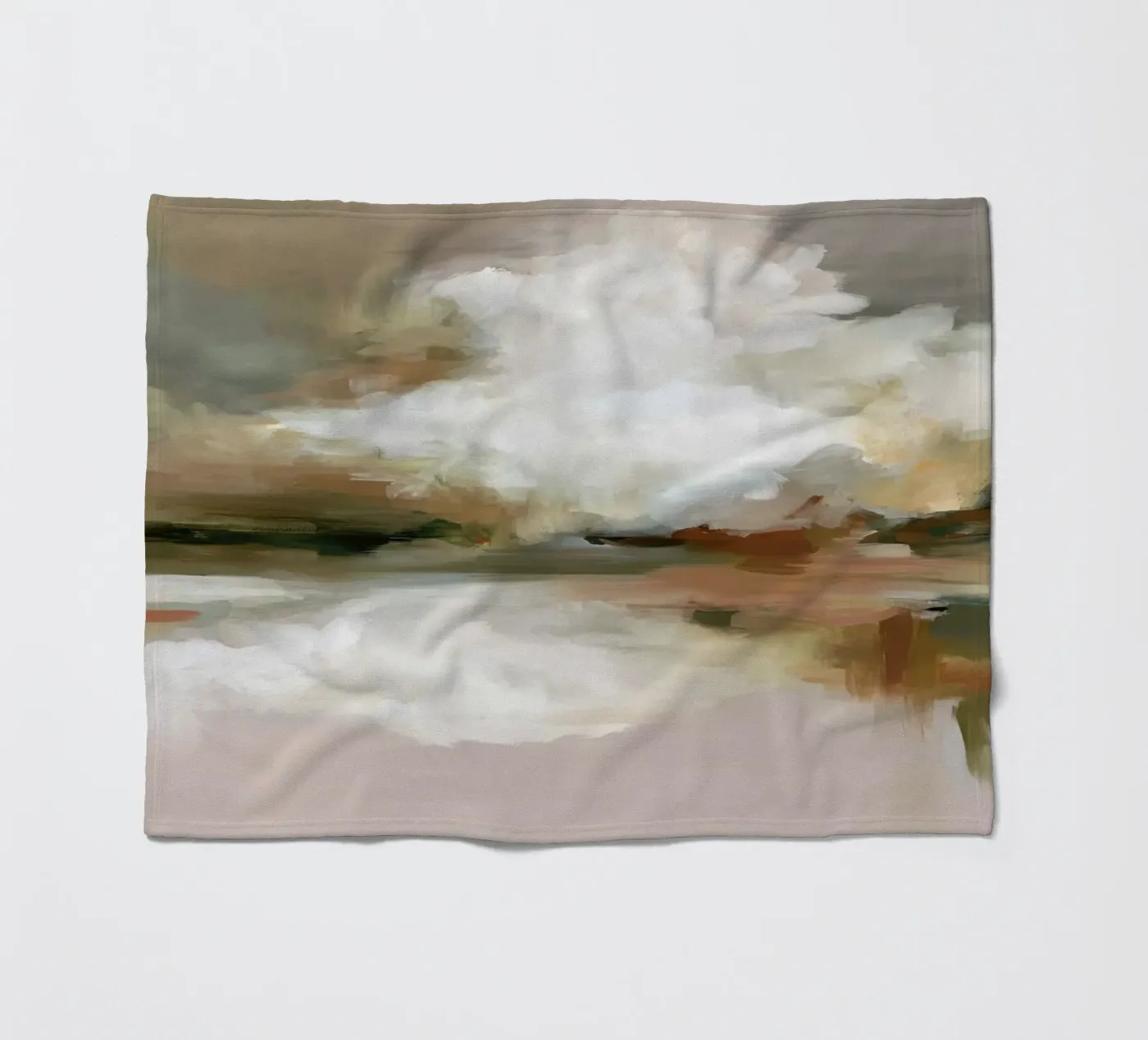 Wolkenreflexion Fleecedecke von M.A.Z.U.N.