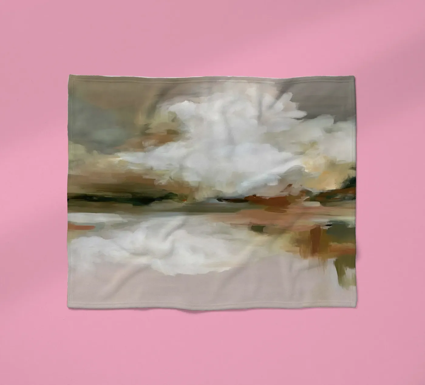 Cloud Reflection fleece blanket by M.A.Z.U.N.