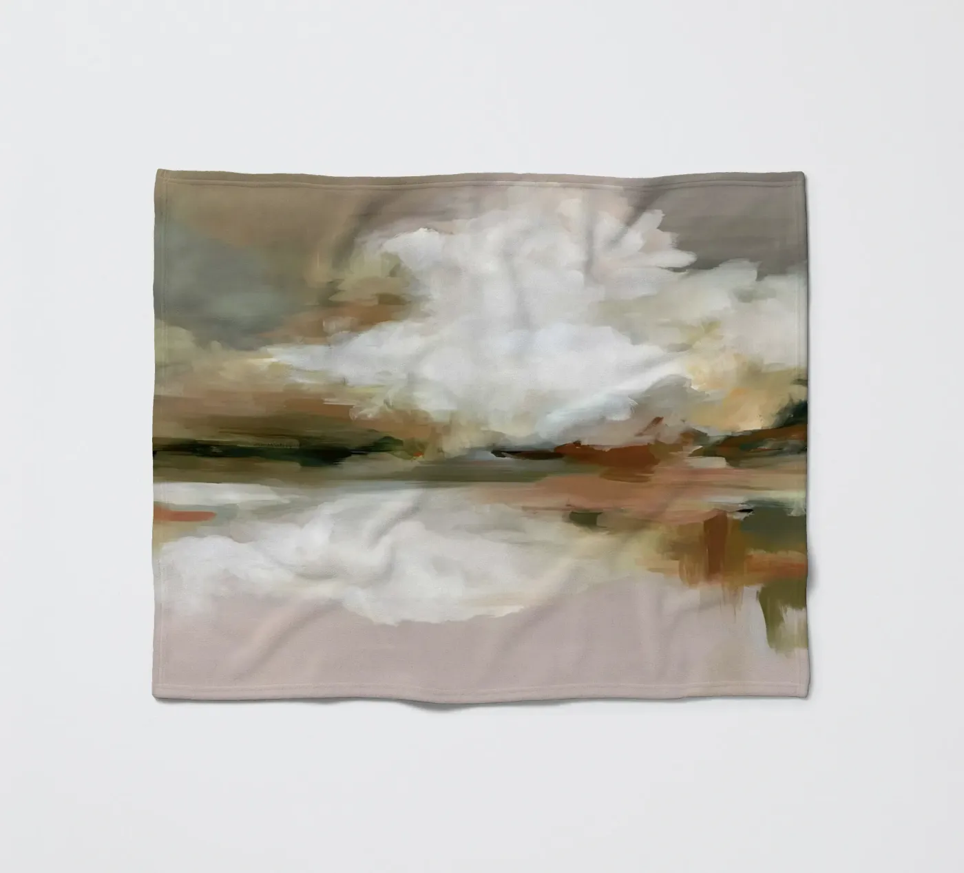 Cloud Reflection fleece blanket by M.A.Z.U.N.