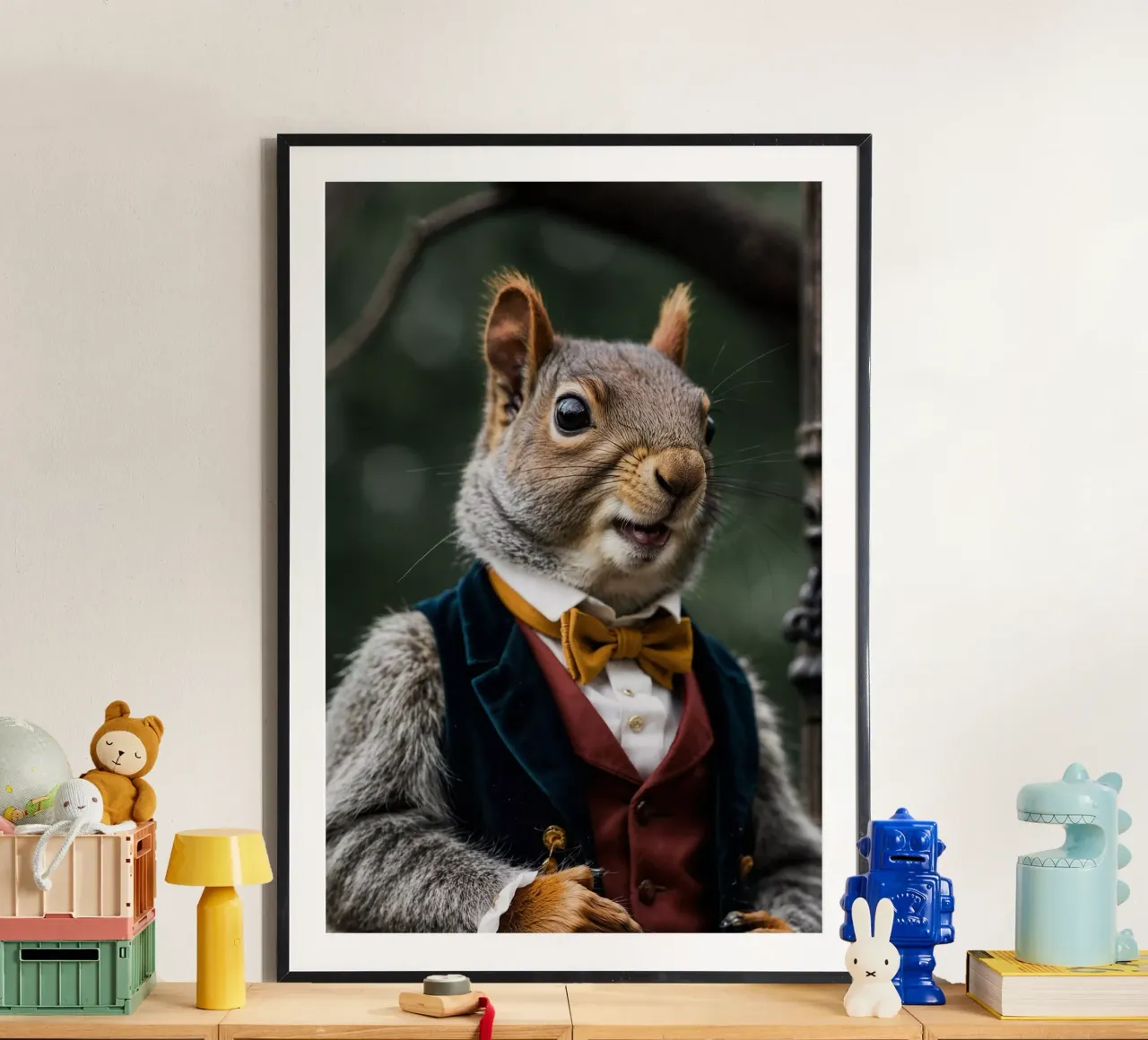 Lord Nuttingham - L'affascinante nobile della foresta poster con telaio in alluminio da Beasts of Nobility