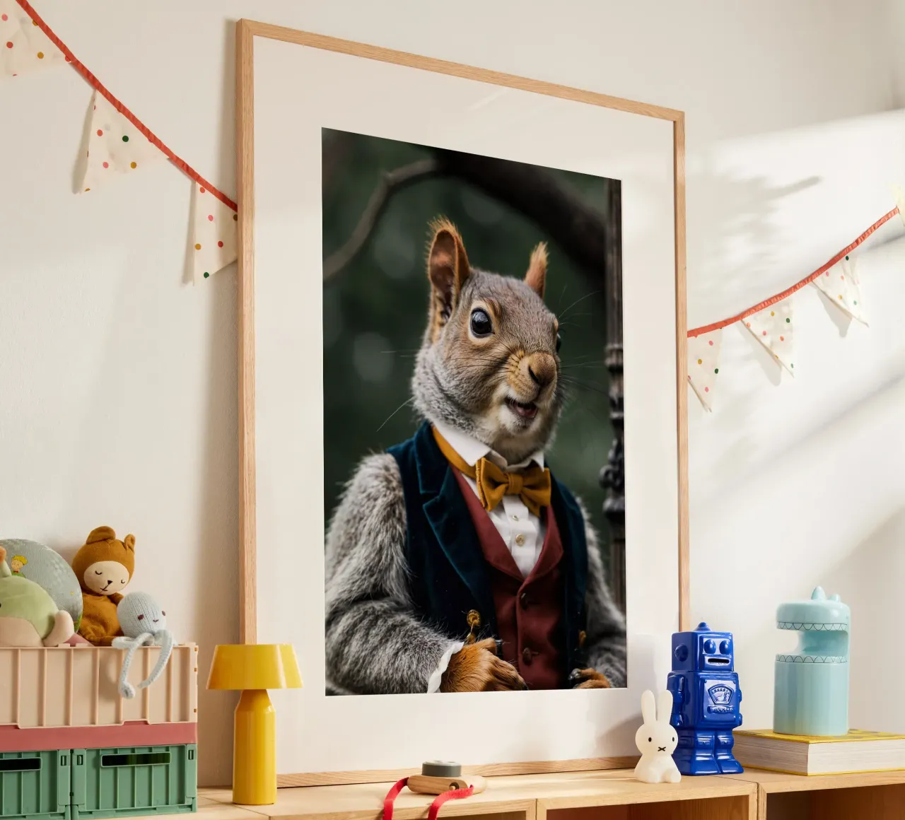Lord Nuttingham - L'affascinante nobile della foresta poster con telaio in alluminio da Beasts of Nobility