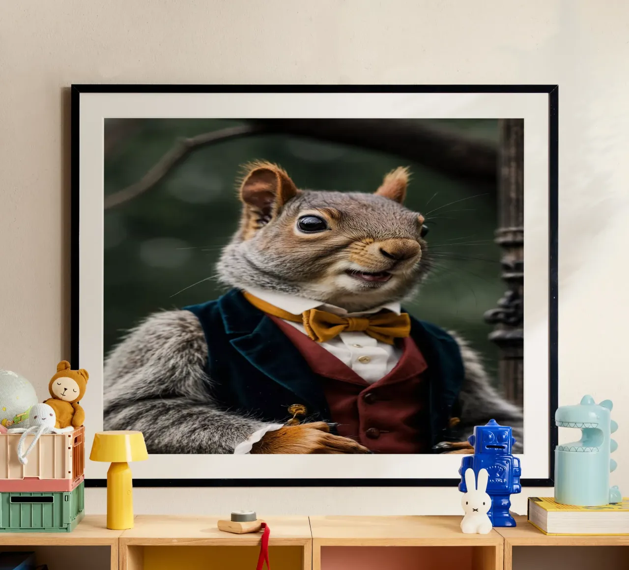 Lord Nuttingham - L'affascinante nobile della foresta poster con telaio in alluminio da Beasts of Nobility