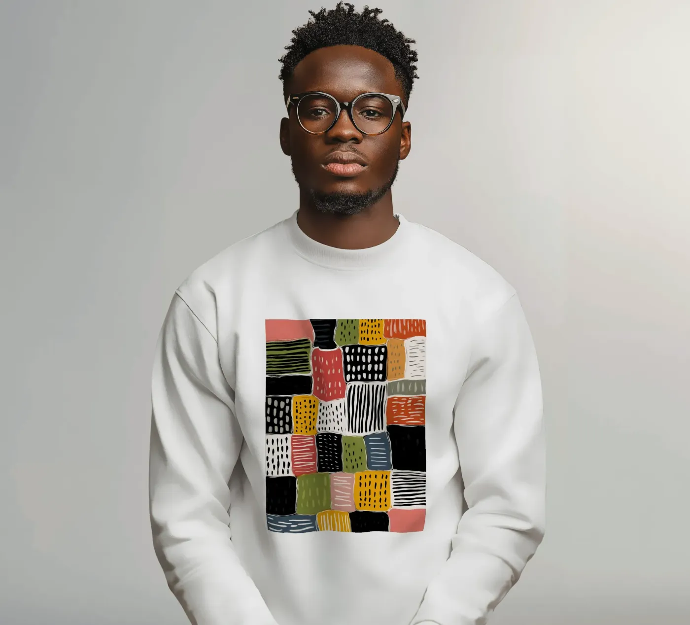 Playful Patchwork felpa da Sienna Atelier
