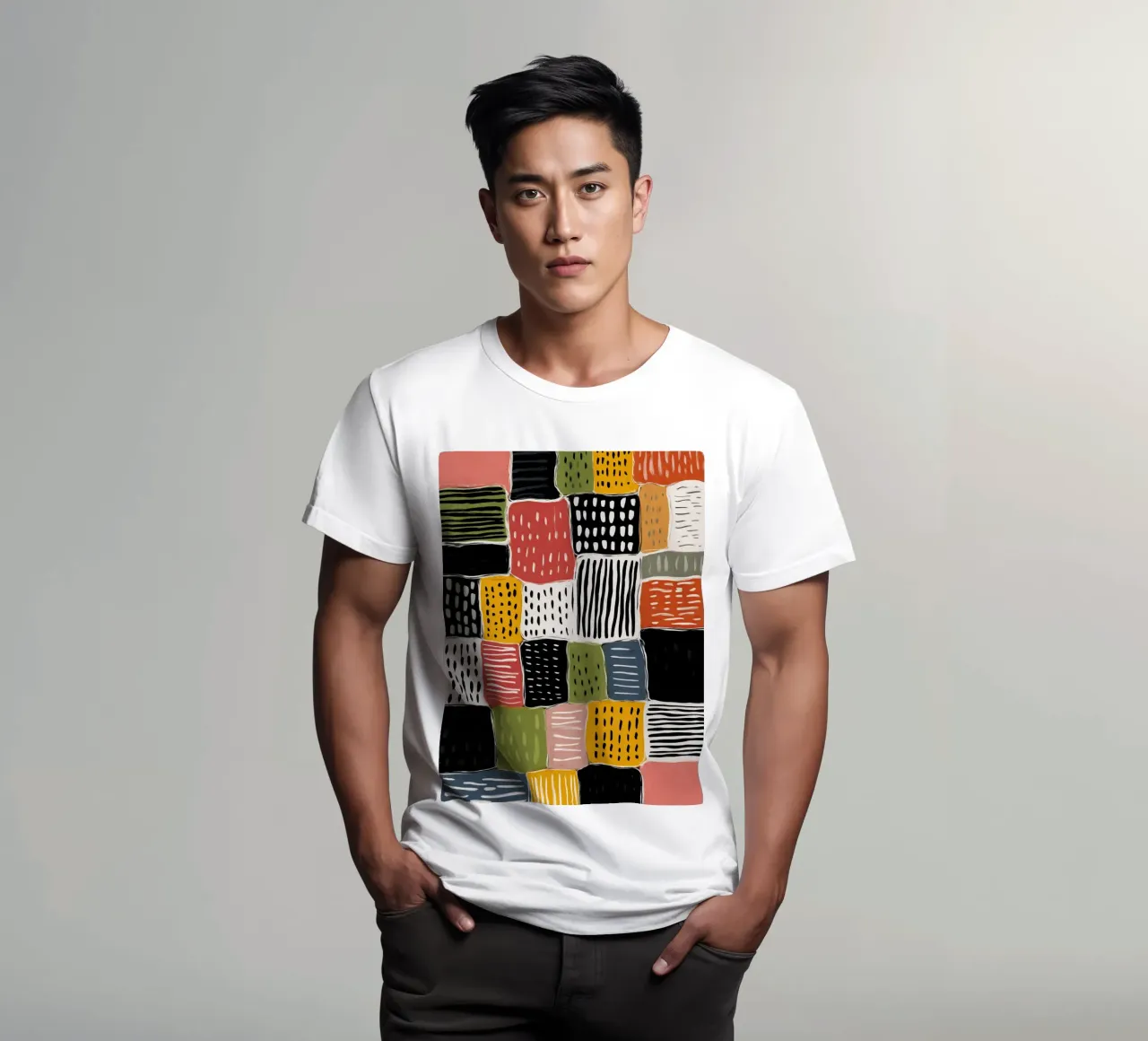 Playful Patchwork t-shirt da Sienna Atelier