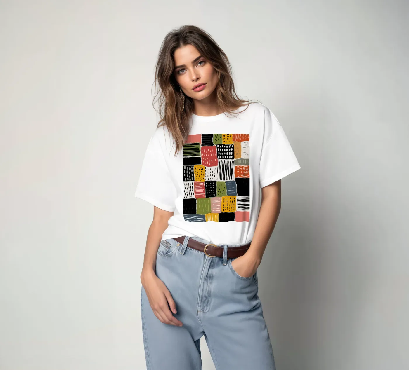Playful Patchwork t-shirt da Sienna Atelier